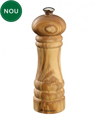 Rasnita pentru piper, 18 cm, maro, lemn de maslin, Berlin - ZASSENHAUS